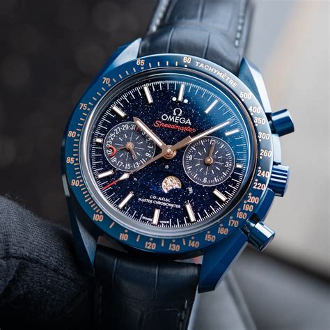 omega blue side of the moon aventurine|omega speedmaster blue aventurine.